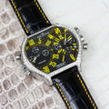 Bespoke Watch Strap in Black Crocodile