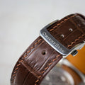 Bespoke Watch Strap in Brown Crocodile