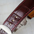 Bespoke Watch Strap in Reddish Brown Crocodile