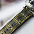 Bespoke Watch Strap in Gold Brushed Crocodile