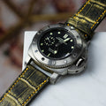Bespoke Watch Strap in Gold Brushed Crocodile