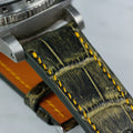 Bespoke Watch Strap in Gold Brushed Crocodile