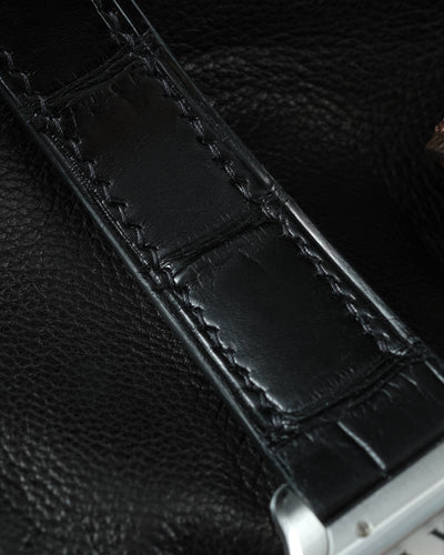 Bespoke Watch Straps in Black Crocodile & Brown Epsom