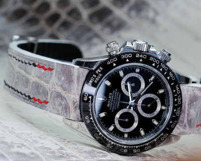 Bespoke Watch Strap in Natural Himalayan Crocodile