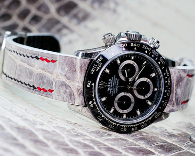 Bespoke Watch Strap in Natural Himalayan Crocodile