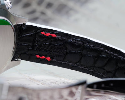 Bespoke Watch Strap in Natural Himalayan Crocodile