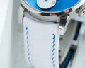 Bespoke Watch Strap in White Nappa