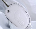 Bespoke Key Fob Cover in White Nappa