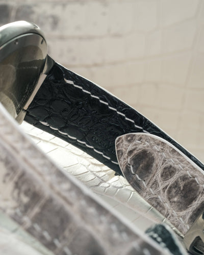 Bespoke Watch Strap in Natural Himalayan Crocodile