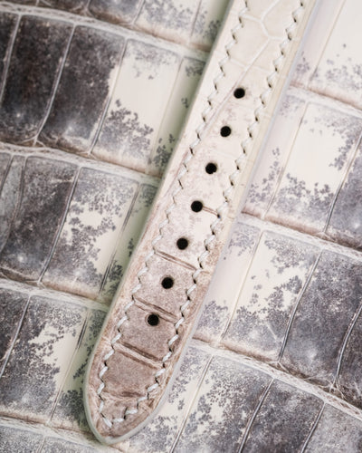 Bespoke Watch Strap in Natural Himalayan Crocodile