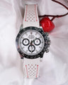 Bespoke Watch Strap in White Nappa