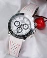Bespoke Watch Strap in White Nappa