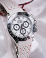 Bespoke Watch Strap in White Nappa