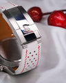 Bespoke Watch Strap in White Nappa
