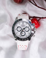 Bespoke Watch Strap in White Nappa